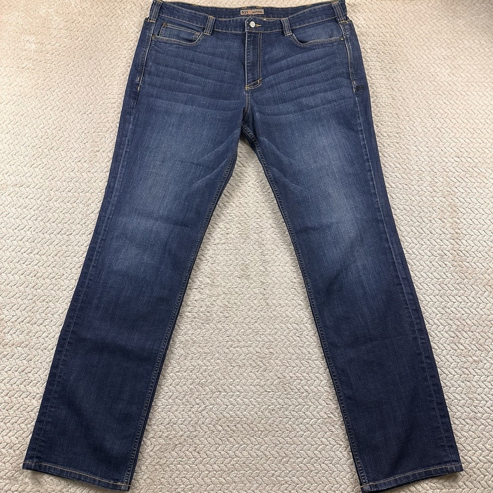 511 Tactical Jeans Men's 40x36 Tall Blue Defender Straight Leg Workwear Country